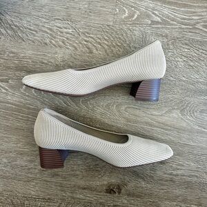 Vivaia Melody Pro Square-Toe Heals in Almond, Size 9.5
